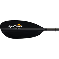Aqua Bound Manta Ray Carbon Versa-Lok 2-Piece Kayak Paddle left face blade