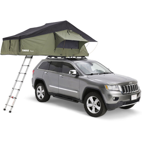 Thule Tepui Ruggedized Autana 3 Roof Top Tent with Annex in Olive Green front
