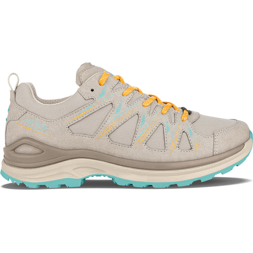 Lowa Women's Innox Evo II GTX Hiking Shoes in Champagne/Arctic side view
