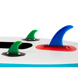 Hala Hoss Tour EX Inflatable Stand-Up Paddle Board (SUP) fins side view