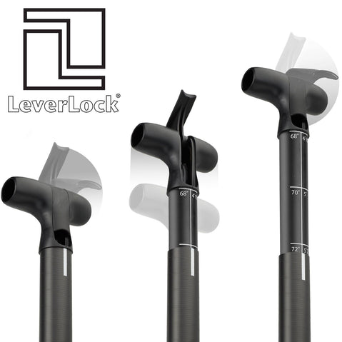 NRS Fortuna 100 Travel 3-Piece SUP Paddle leverlock adjustment