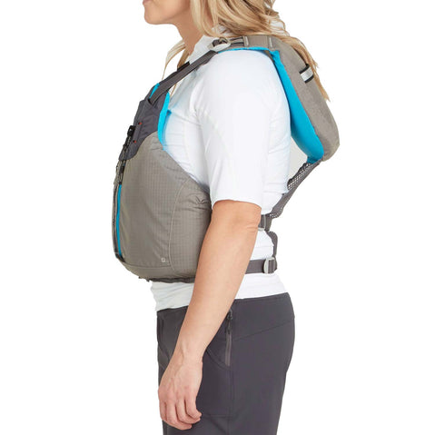 NRS Women's Zoya Kayak Lifejacket (PFD) in Silver model side