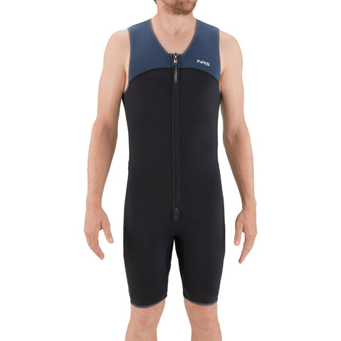 NRS Men's 2.0 Shorty Wetsuit in Black model front