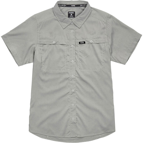 NRS Women's Gear Short Sleeve Shirt in Pebble front