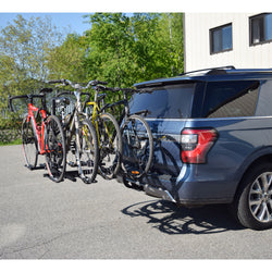 Malone Runway HM4 Bike Hitch Rack with bikes loaded