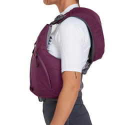 NRS Lucid Lifejacket (PFD) in Plum model side