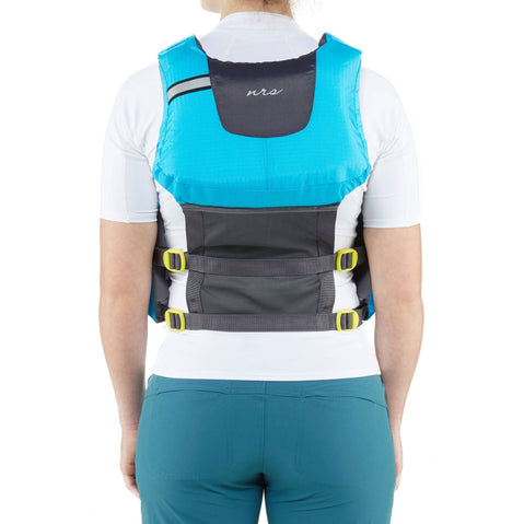 NRS Women's Zoya Kayak Lifejacket (PFD) in Teal model back