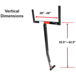 Malone Axis Truck Bed Load Extender vertical dimensions