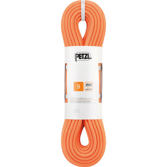 Petzl Volta 9.0 mm Dry Climbing Rope in Orange packed