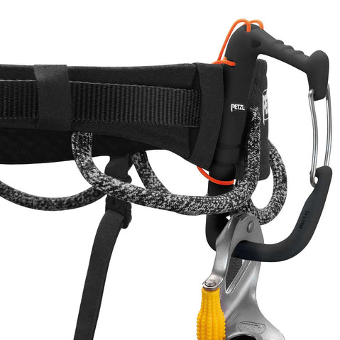 Petzl Hirundos Rock Climbing Harness in Black gear loop