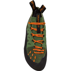 La Sportiva Men's Tarantulace Rock Climbing Shoes in Olive/Tiger top