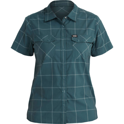 NRS Women's Guide Short Sleeve Shirt in Stealth front