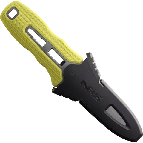 NRS Pilot Knife in Safety Yellow right Sheath