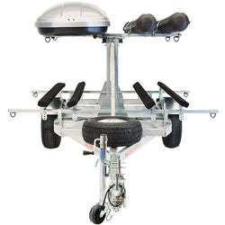 Malone MegaSport LowBed 2-Boat Bunk-Style Kayak Trailer with 2nd Tier front