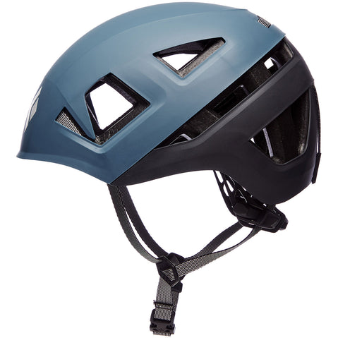 Black Diamond Capitan Rock Climbing Helmet in Lemon Grass/Black angle view