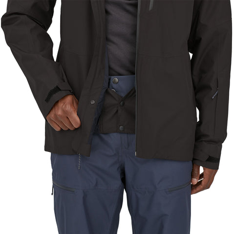 Patagonia Men's Powder Town Jacket in Black waist