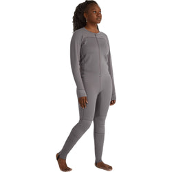 NRS Women's Lightweight Union Suit in Smoke model front