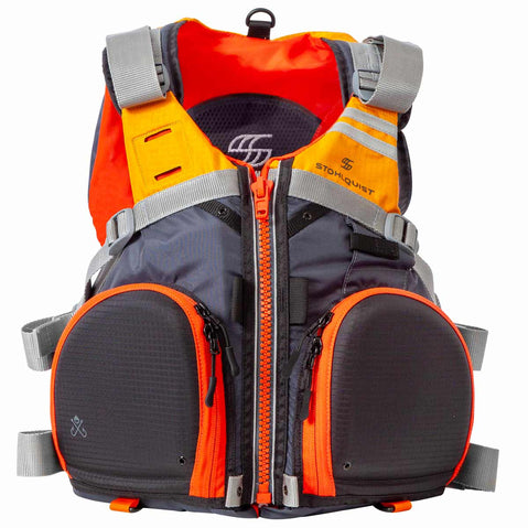 Stohlquist Fisherman Lifejacket (PFD) mango front view