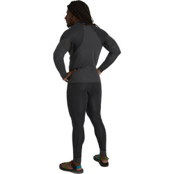 NRS Men's HydroSkin 1.5 Pants in Black/Graphite model back