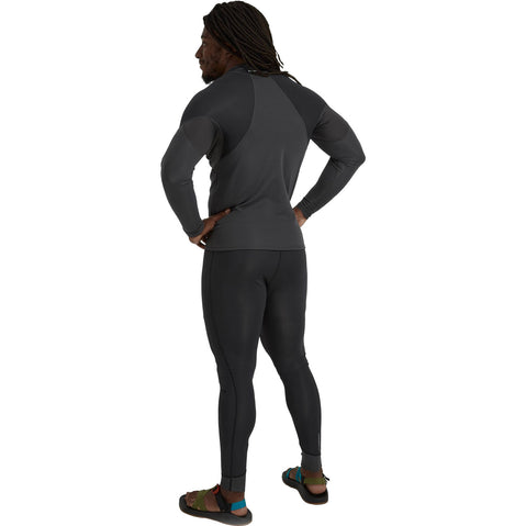 NRS Men's HydroSkin 1.5 Pants in Black/Graphite model back