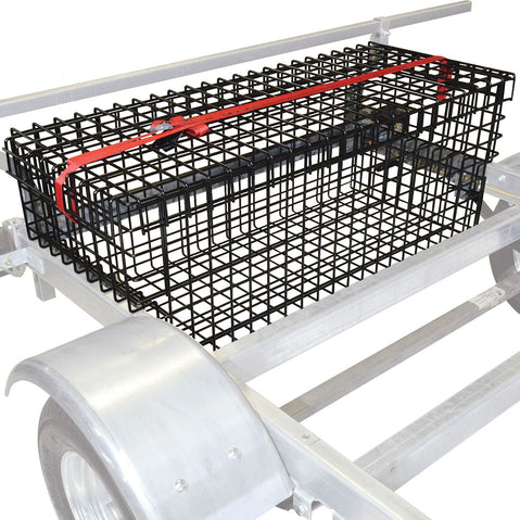 Malone MegaSport 2-Boat MegaWing Trailer Package with wire storage basket