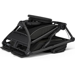 Thule Urban Glide 3 Double Stroller in Black folded