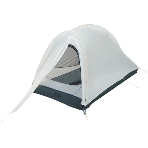 Mountain Hardwear Nimbus UL 1-Person Backpacking Tent in Undyed front open
