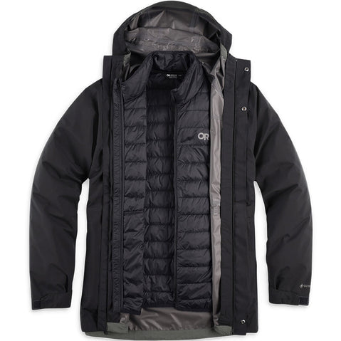 Outdoor Research Men's Foray 3-in-1 Parka in Black front