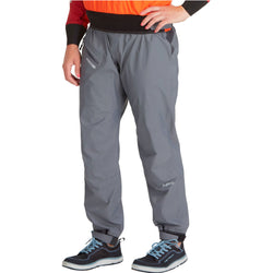 NRS Women's Endurance Paddling Pants in Gray model frontcrop