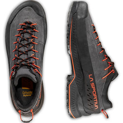 La Sportiva Men's TX4 Evo Approach Shoes in Carbon/Cherry Tomato top