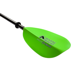 Bending Branches Angler Classic 2-Piece Kayak Fishing Paddle in Electric Green angle blade