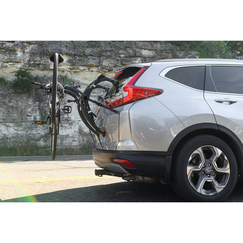 Saris Bones EX 2-Bike Trunk Rack with bikes loaded up