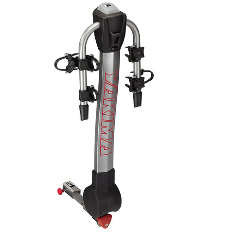 Yakima RidgeBack 2 Bike Hitch Rack installed on a car angle