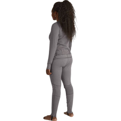 NRS Women's Lightweight Union Suit in Smoke model back