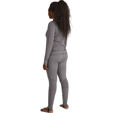 NRS Women's Lightweight Union Suit in Smoke model back