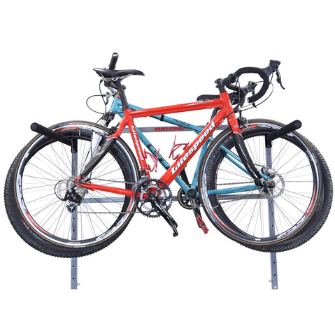 Malone Free-Standing Rack 3 Bike Holder with bike loaded