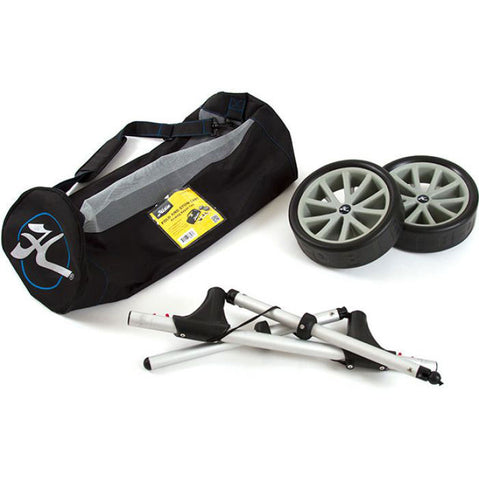 Hobie Plug-In Fold And Stow Kayak Cart ready for travel