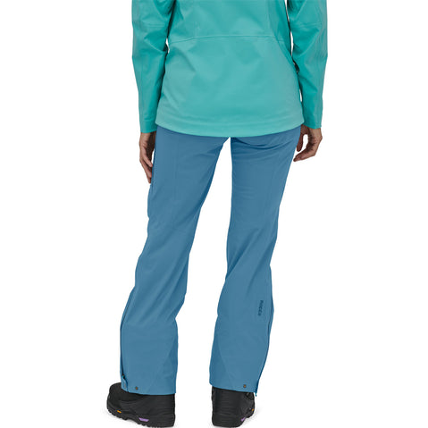 Patagonia Women's Stormstride Pants in Sound Blue model view back