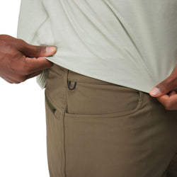 NRS Men's Guide Shorts in Dark Olive detail