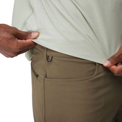 NRS Men's Guide Shorts in Dark Olive detail