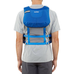 NRS Clearwater Kayak Lifejacket (PFD) in Blue model back