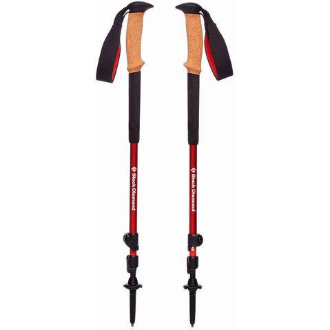 Black Diamond Trail Cork Trekking Poles in Picante pair