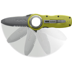 NRS Pilot Access Folding Knife in Safety Yellow open action