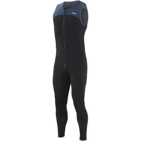 NRS Men's 3.0 Farmer John Wetsuit in Black left