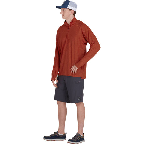 NRS Men's Silkweight Baja Sun Shirt in Koi model front