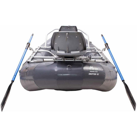 Outcast OSG Drifter 13 Self-Bailing Raft in Gray back