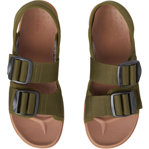 Astral Men's Webber Sandals in Olive Green top