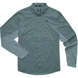 NRS Men's Switch Hybrid Long-Sleeve Shirt in Slate front