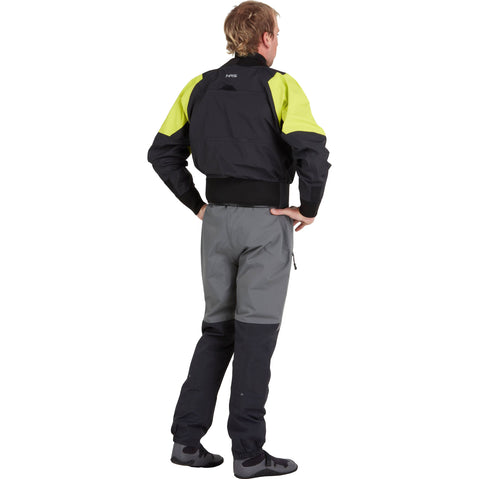 NRS Men's Flux Dry Top in Black model back