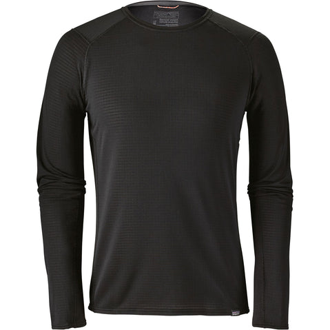 Patagonia Men's Capilene Thermal Weight Crew Shirt in Black front